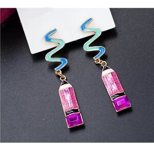 BEAUTIFUL Pencil Doodle Artist Student Teacher Earrings